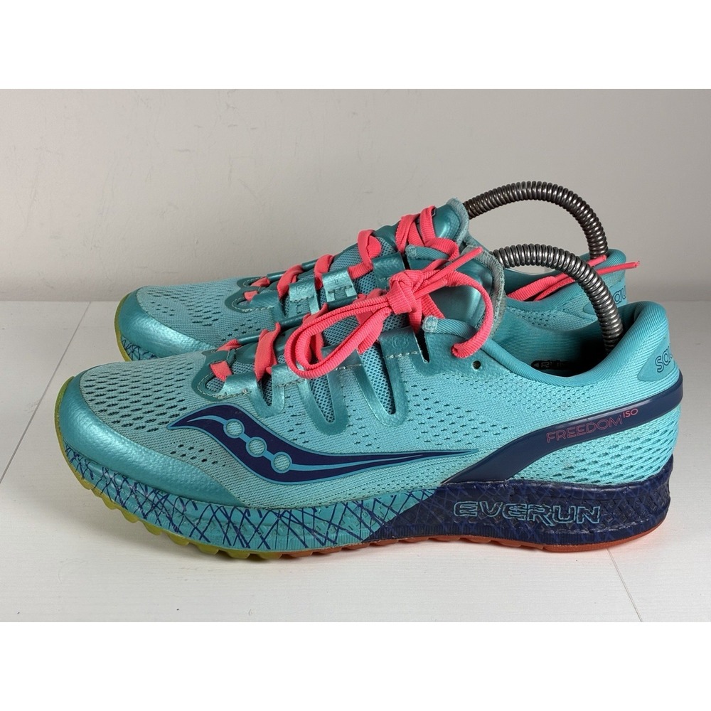 SAUCONY Freedom ISO Everun Blue Training Sneaker Athletic Running Size 9 - Picture 6 of 9